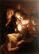 Samson and Delilah sf HONTHORST, Gerrit van